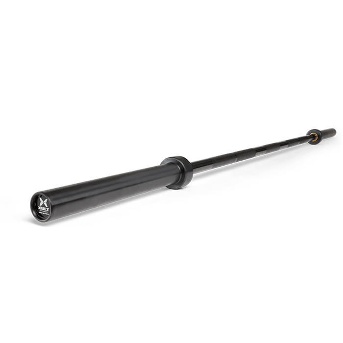 Xult 20kg Oly Bar 32mm-134K PSI Black - Bench knurl