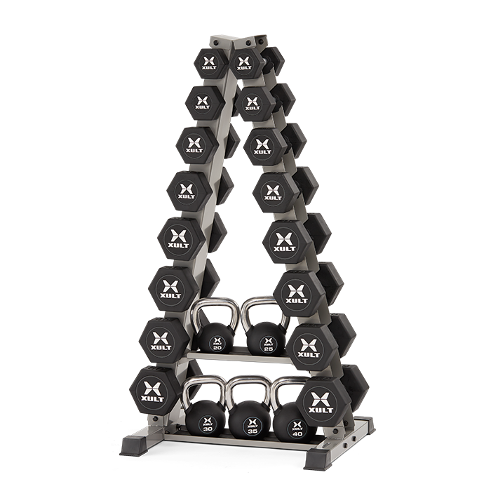Xult A-Frame DB Rack w/KB shelf - 8prs