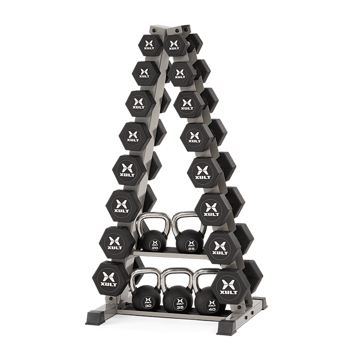 Xult A-Frame DB Rack w/KB shelf - 8prs