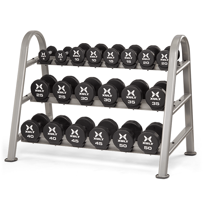 Xult 3-tier Dumbbell Saddle Rack - 10prs