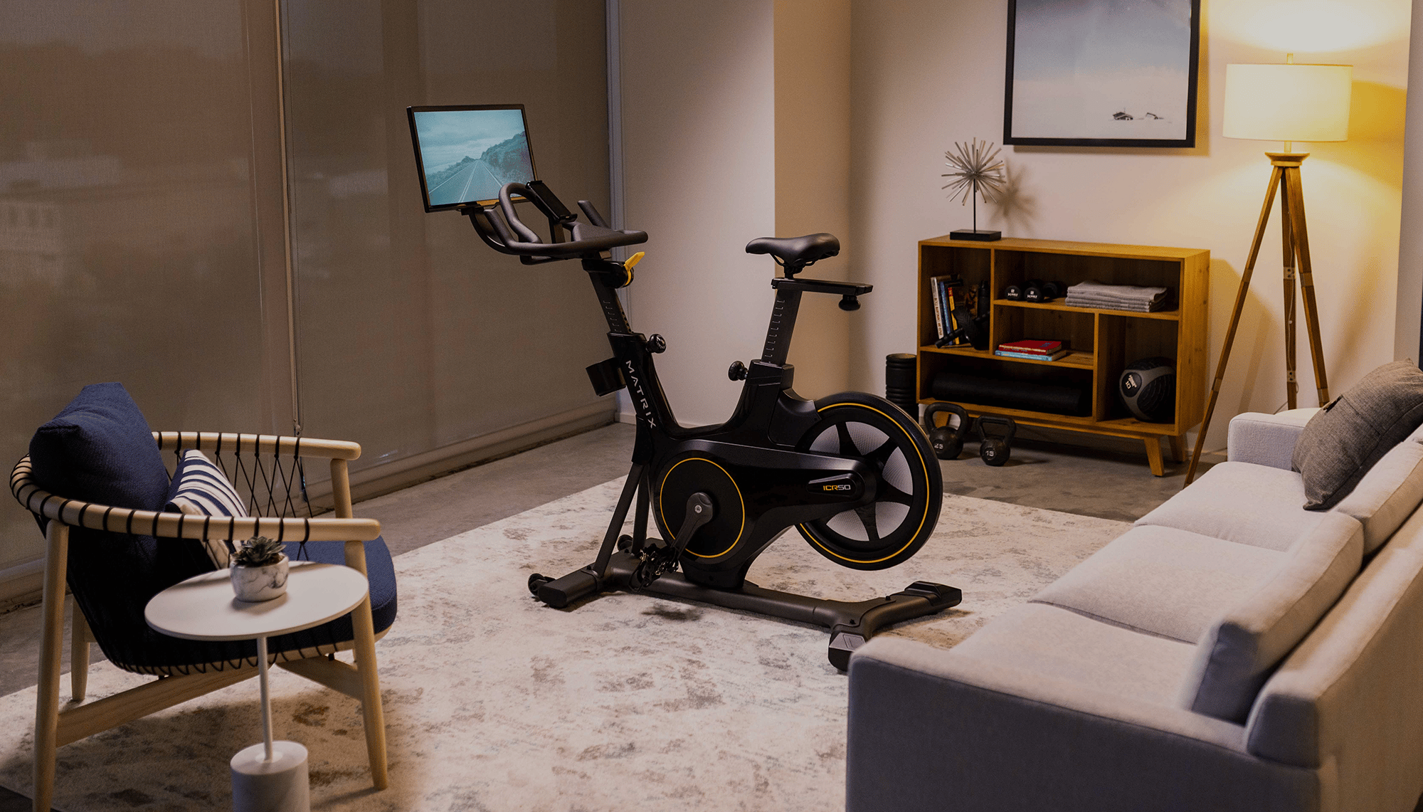 stationary bicycle exercise equipment C1 Lifecycle Bike Go Console | Indoor Cycling Bike | Best Bike For Home leveling Wide Ride pedals Portable Under Desk Stationary Pedal/Cycle